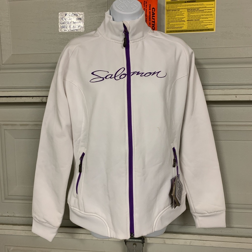 Salomon Fleece White and Purple Jacket!